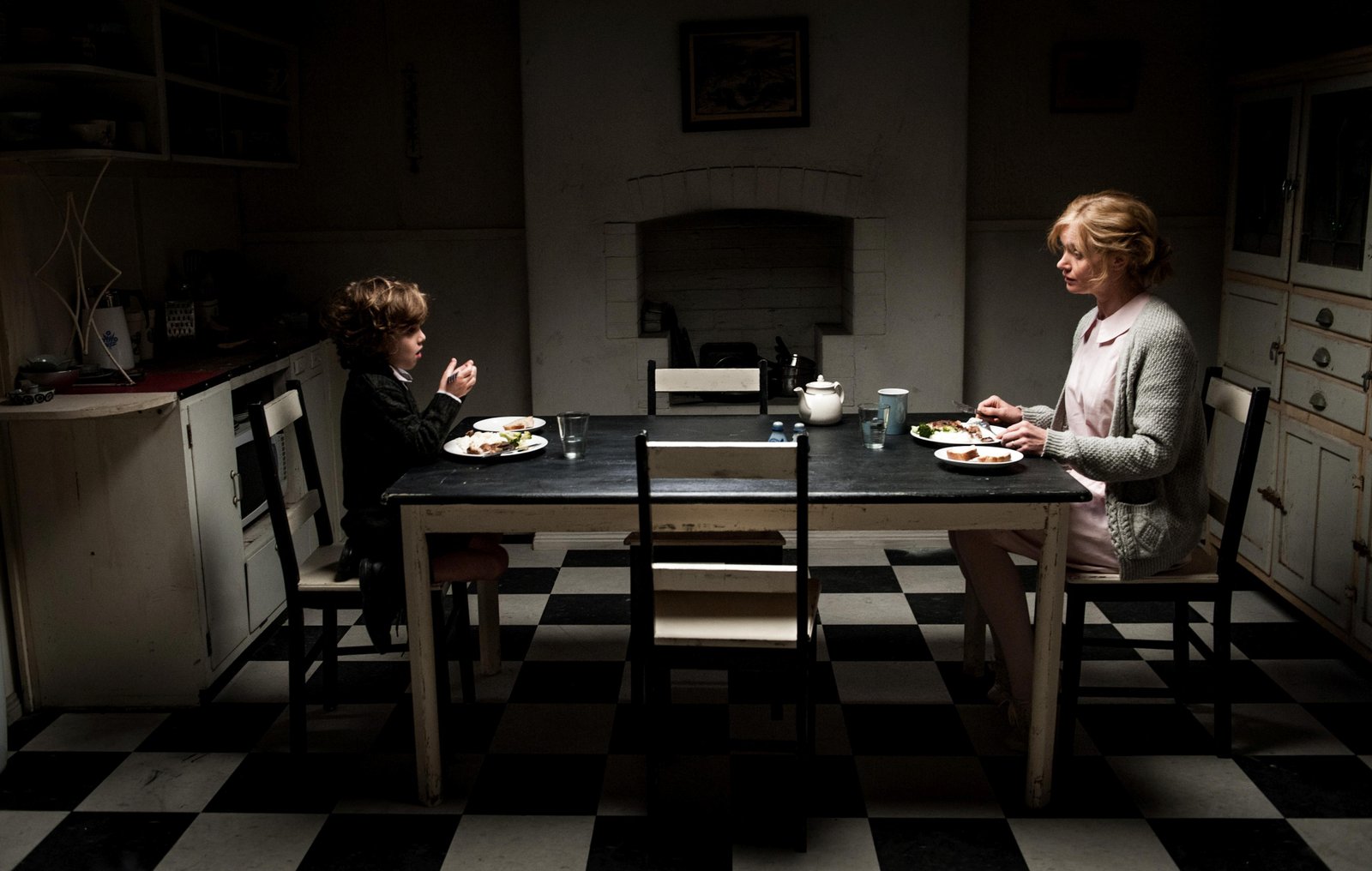 Noah Wiseman and Essie Davis in The Babadook